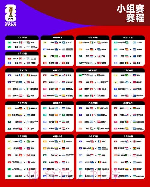 2026世界杯赛程最新观看指南直播平台